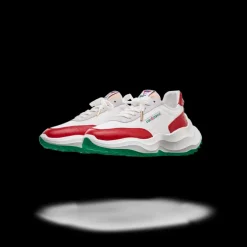 Men's Atlantis Red Ostrich Sneakers