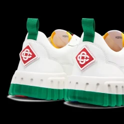 Men's Court White & Green Sneaker
