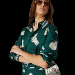 Metaphysical Long Sleeve Silk Shirt