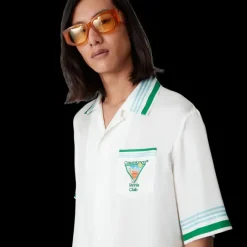Metaphysical Tennis Icon Short Sleeve Silk Shirt