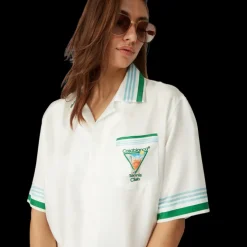 Metaphysical Tennis Icon Short Sleeve Silk Shirt