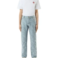 Monogram Bleached Denim Trousers
