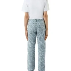 Monogram Bleached Denim Trousers
