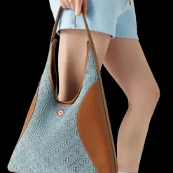 Monogram Denim Hobo Bag