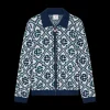 Monogram Knit Zip Jumper