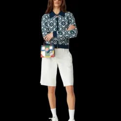 Monogram Knit Zip Jumper