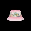 Morning City View Denim Bucket Hat