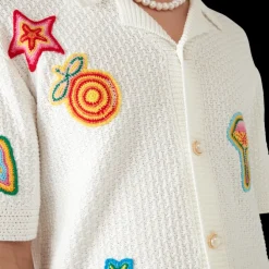 Motif Crochet Shirt