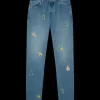 Motif Denim Jeans