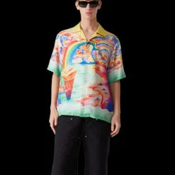 Nature's Teacher Short Sleeve Silk Shirt