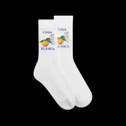 Orange Column Socks