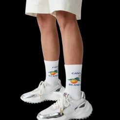 Orange Column Socks