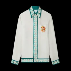 Oranges En Fleur Silk Shirt