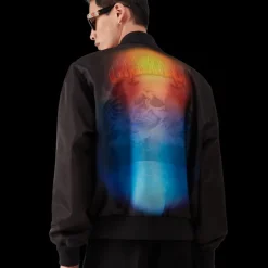 Organza Gradient Bomber Jacket