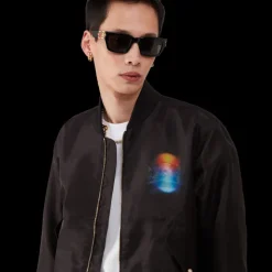 Organza Gradient Bomber Jacket