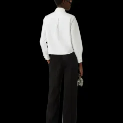Pearl Diamond Patch Cotton Shirt