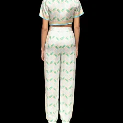Ping Pong Cropped Silk Shirt