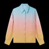 Ping Pong Gradient Silk Shirt