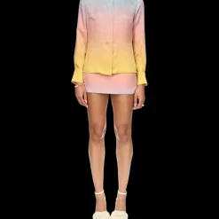 Ping Pong Gradient Silk Shirt