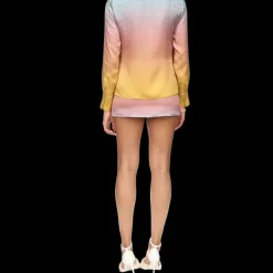 Ping Pong Gradient Silk Shirt