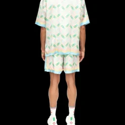 Ping Pong Short Sleeve Silk Shirt