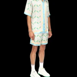 Ping Pong Short Sleeve Silk Shirt
