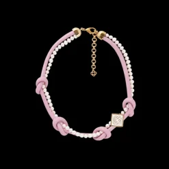 Pink Knotted Necklace