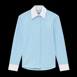 Pinstripe Laurel Long Sleeve Shirt
