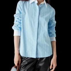 Pinstripe Laurel Long Sleeve Shirt