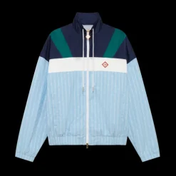 Pinstripe Laurel Track Jacket