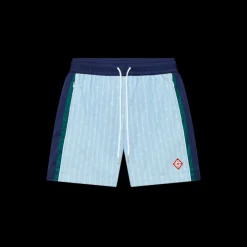 Pinstripe Laurel Track Shorts