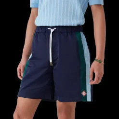 Pinstripe Laurel Track Shorts