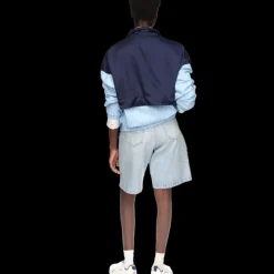 Pinstripe Nylon Track Jacket
