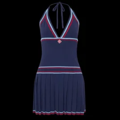 Pleated Halter Dress
