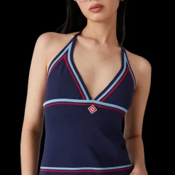 Pleated Halter Dress