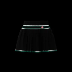 Pleated Knit Skirt