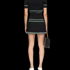 Pleated Knit Skirt