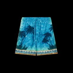 Poolside Emblem Silk Shorts