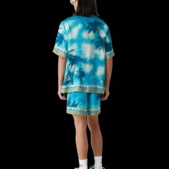 Poolside Emblem Silk Shorts