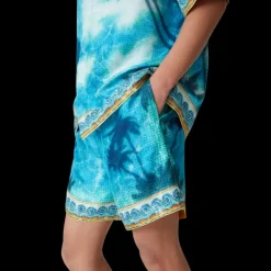 Poolside Emblem Silk Shorts