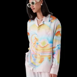 Psychedelic Nirvana Long Sleeve Silk Shirt