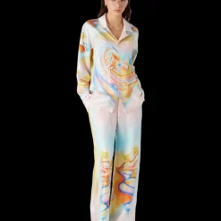 Psychedelic Nirvana Silk Trousers