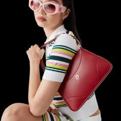 Red Jeanne Pochette Shoulder Bag