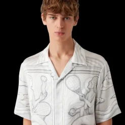 Sacred Stone Short Sleeve Silk Shirt