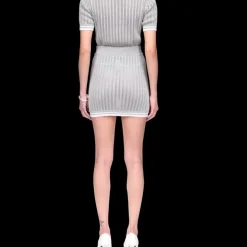 Silver Knit Skirt