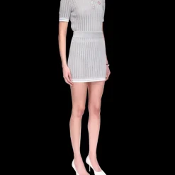 Silver Knit Skirt