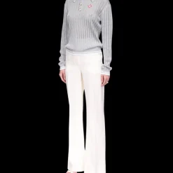 Silver Long Sleeve Polo Shirt