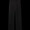 Straight Leg Silk Trousers