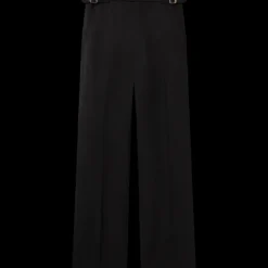 Straight Leg Silk Trousers