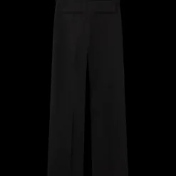 Straight Leg Silk Trousers